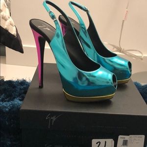 Giuseppe Zanotti mirror metallic sandal